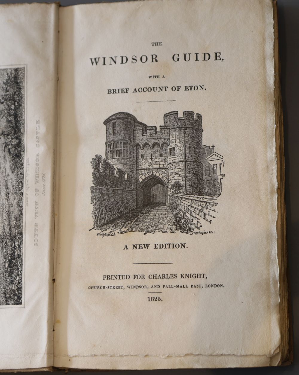 Windsor - The Windsor Guide, with a brief account of Eton, 8vo, original boards with engraved vignette, frontis, title and plan of Wind